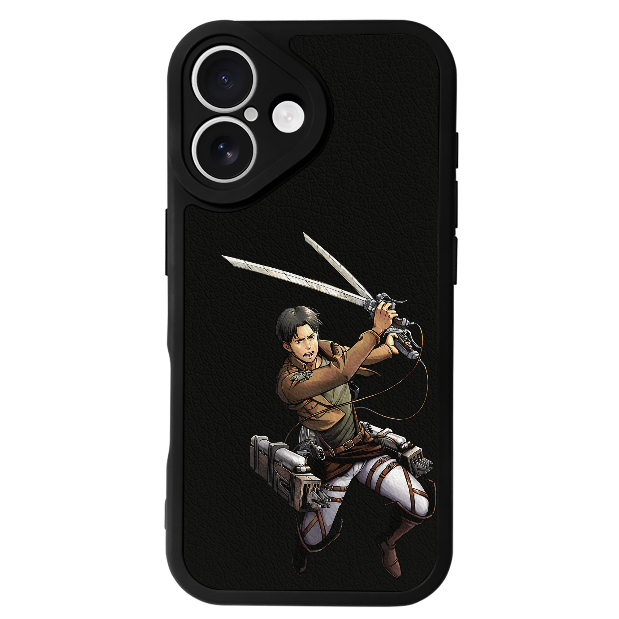 （画像用） 進撃の巨人 Attack on Titan 【iPhone 16シリーズ対応】シリコンスマホケース（レザー調） 材質：シリコン